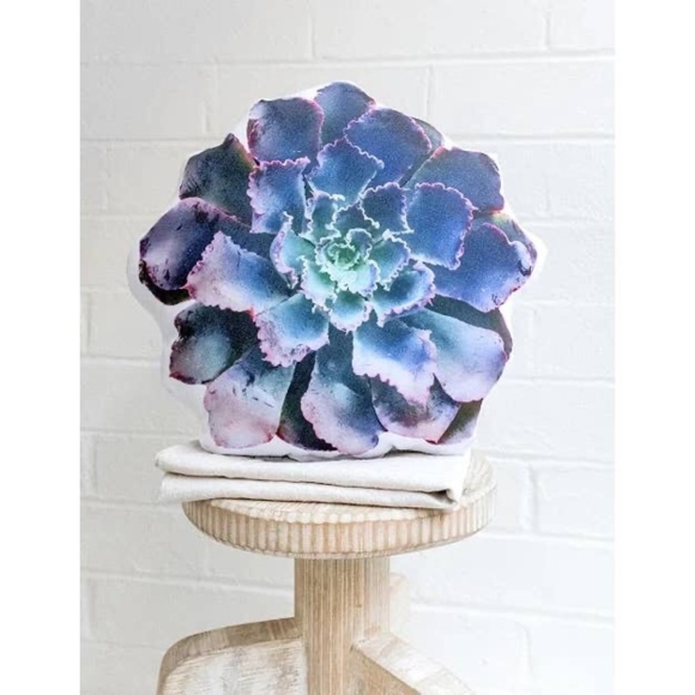 🆕 Neon Breakers Lettuce Succulent Linen Pillow